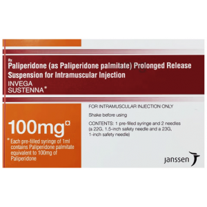 INVEGA SUSTENNA ® 100 MG / ML ( PALIPERIDONE PALMITATE ) 1 ML INTRAMASCULAR PRE-FILLED SYRINGE